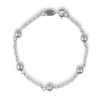 Pulsera Cadena y Bolas 5mm... 2