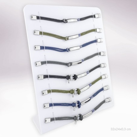 Expositor - 8 pulseiras de Aço