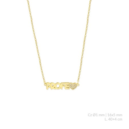 Gargantilha em Prata Esterlina com zircônia