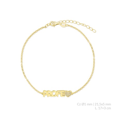 Pulsera de Plata de Ley con circonitas