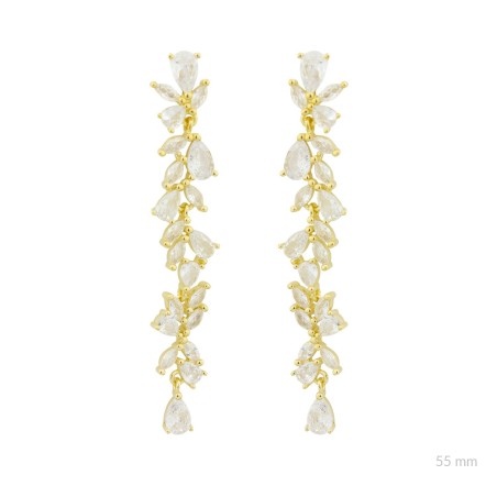 Boucles d'oreilles en Argent avec oxyde de zirconium