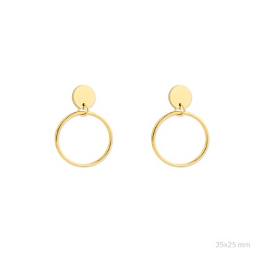 Boucles d'oreilles en Acier