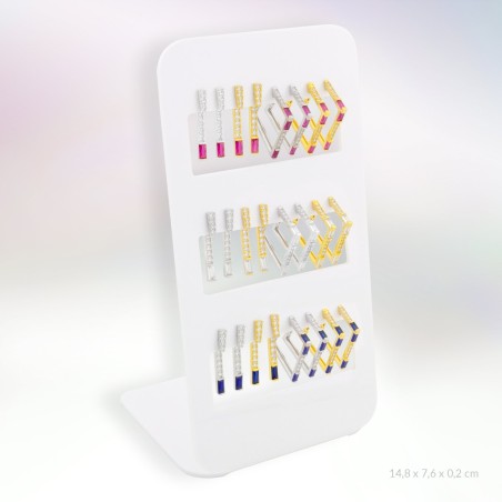 Display - 12 pairs of earrings