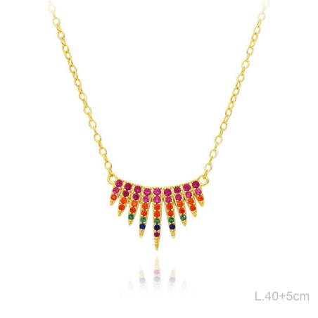 Gargantilla Dorada Circ Color