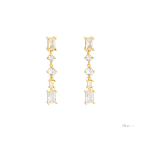 Boucles d'oreilles en Argent avec oxyde de zirconium