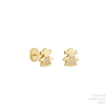 Gold earrings