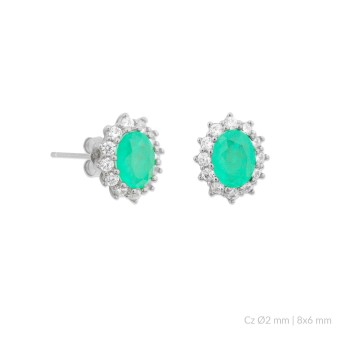Silver earrings