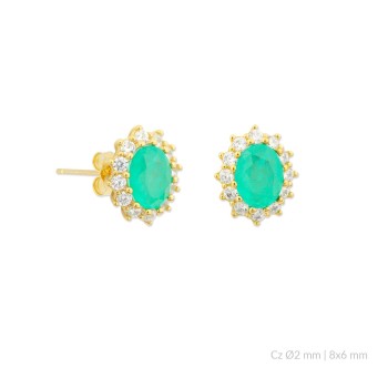 Silver earrings