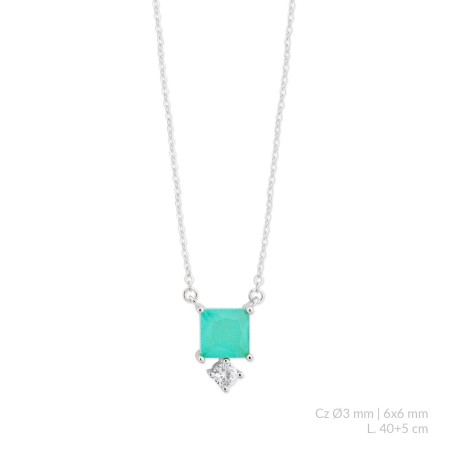 Sautoir en Argent avec oxyde de zirconium