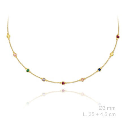 Silver Necklaces with Cubic Zirconium 