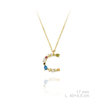 Garg. Inicial cir.color NAME "C" Dorada