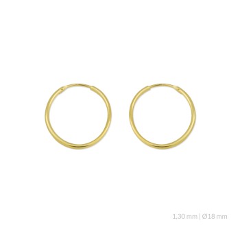 Silver Earrings | Ø18 mm 2