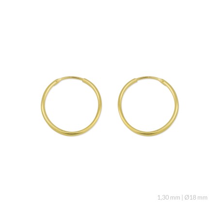 Silver Earrings | Ø18 mm