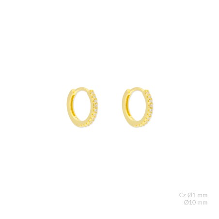 Boucles d'oreilles en Argent | Ø10mm
