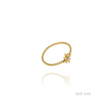 Anel de Prata Esterlina e... 2