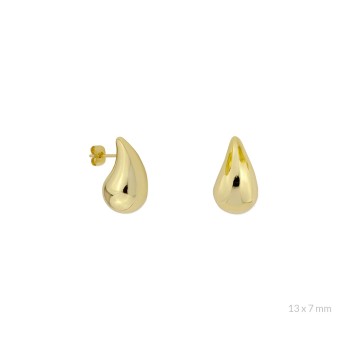 Silver earrings | 13x7 mm