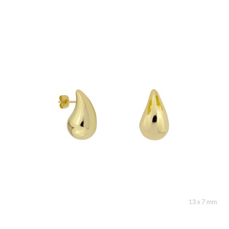 Boucles d'oreilles en Argent | 13x7 mm