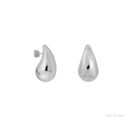Brincos de Prata Esterlina | 19x11 mm