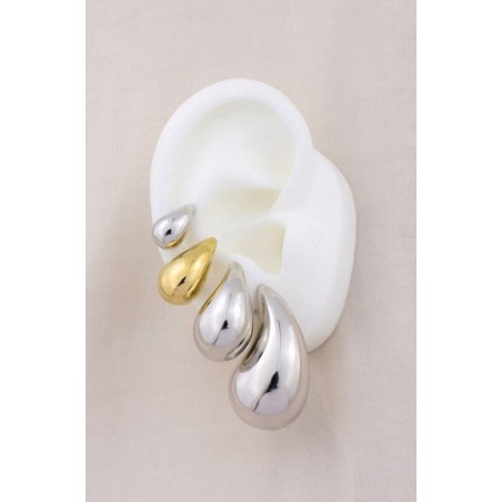 Pendientes de Plata de Ley | 19x11 mm