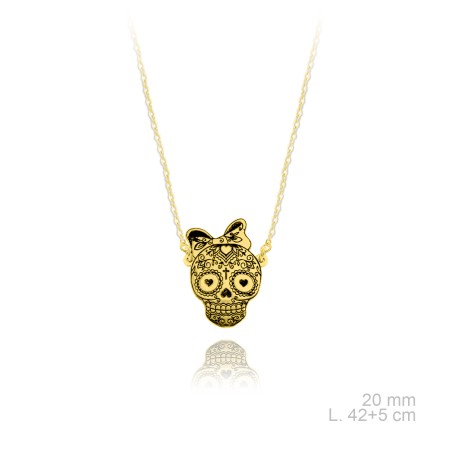 Gargantilha em Prata Esterlina e Zircões (Madrepérola)