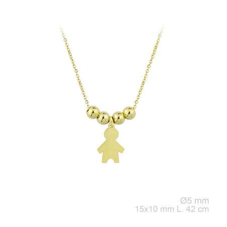 Gargantilla Niño Dorada