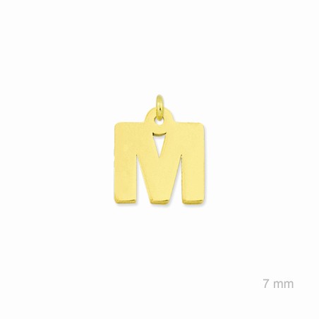 Charm de Plata de Ley (Letra M)