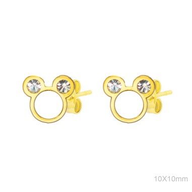 Pendientes Presión Mickey Acero