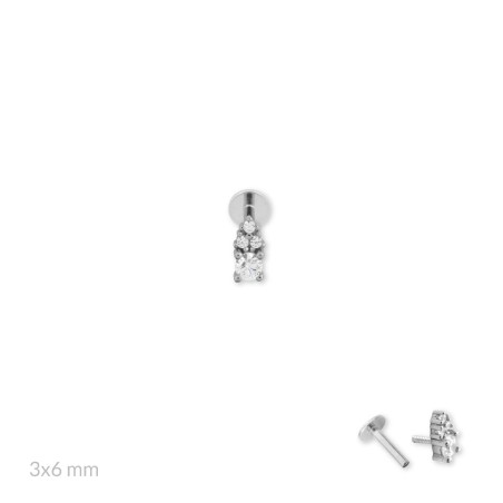 Piercing de Plata de Ley