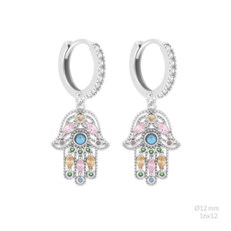 Boucles d'oreilles Perle/Gemme