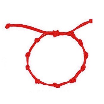 Pulsera de macramé roja| 10...