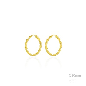 Pendientes Aro Rizado Liso... 2