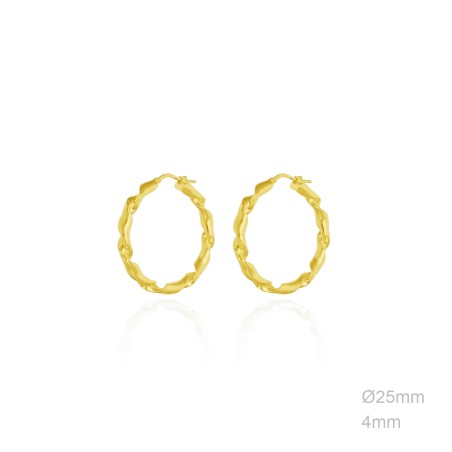 Boucles d'oreilles Argent lisse