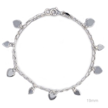Pulsera Plata Lisa Plateada...