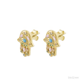 Boucles d'oreilles Perle/Gemme 2