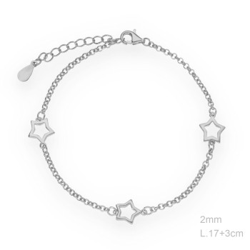 Pulsera Rolo Estrella Lisa 2