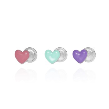 Pendientes Corazón Esmalte...