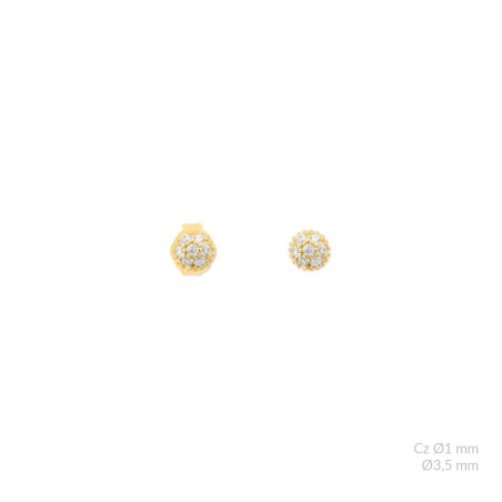 Silver earrings with cubic zirconium