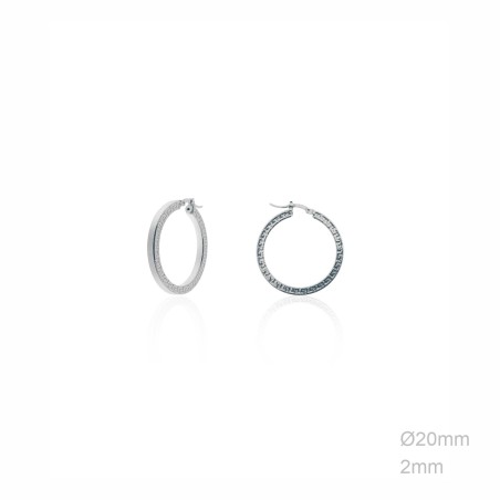 Boucles d'oreilles Argent lisse