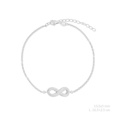 Pulsera de Plata de Ley con circonitas