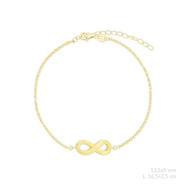Pulsera de Plata de Ley con circonitas