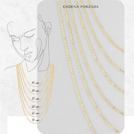 Sterling Silver Chain 65 cm | 60+5 cm extesion chain