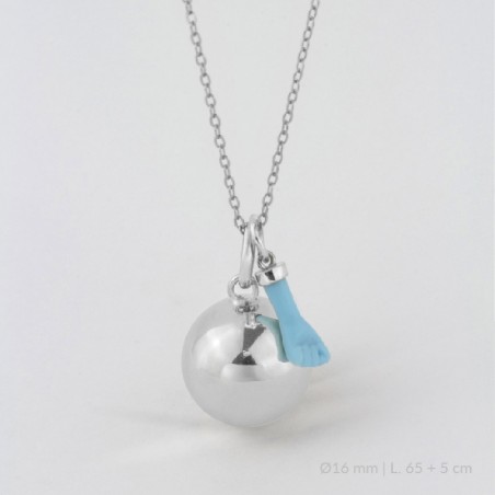 Llamador de Ángel de Plata de Ley | Ø16 mm