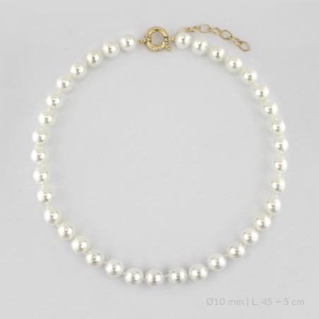 Gargantilha em Prata Esterlina | Ø10 mm | 45+5 cm de corrente de extensão