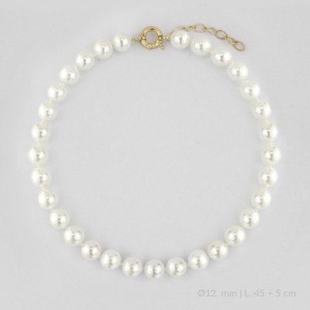 Gargantilla de Plata de Ley | Ø12 mm | 45+5 cm de extensión