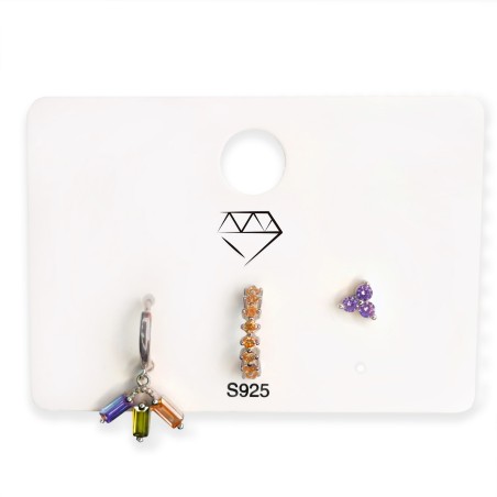 Boucles d'oreilles Zircons