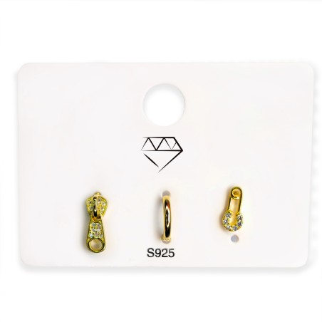 Boucles d'oreilles Zircons