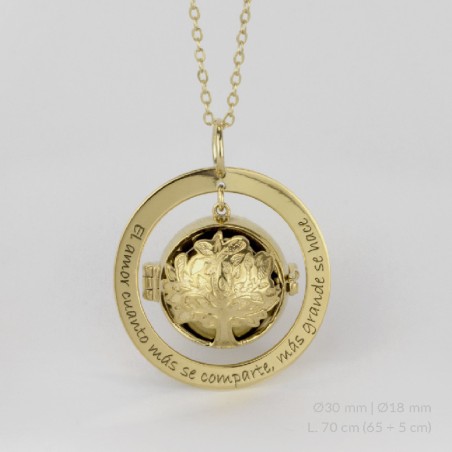 Invocador de Anjos em Prata Esterlina | Ø18 mm | Ø30 mm