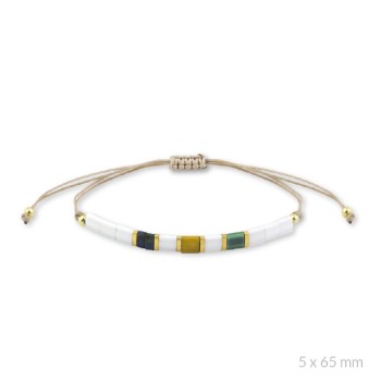 Silver bracelet and gold...