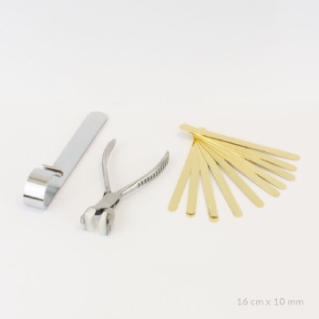 Kit of 10 stainless steel...