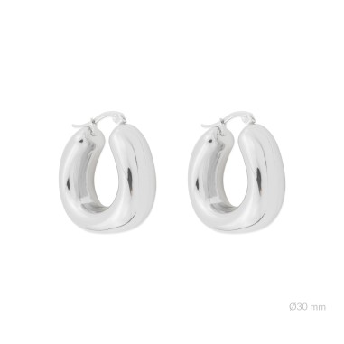 Boucles d'oreilles en Acier
